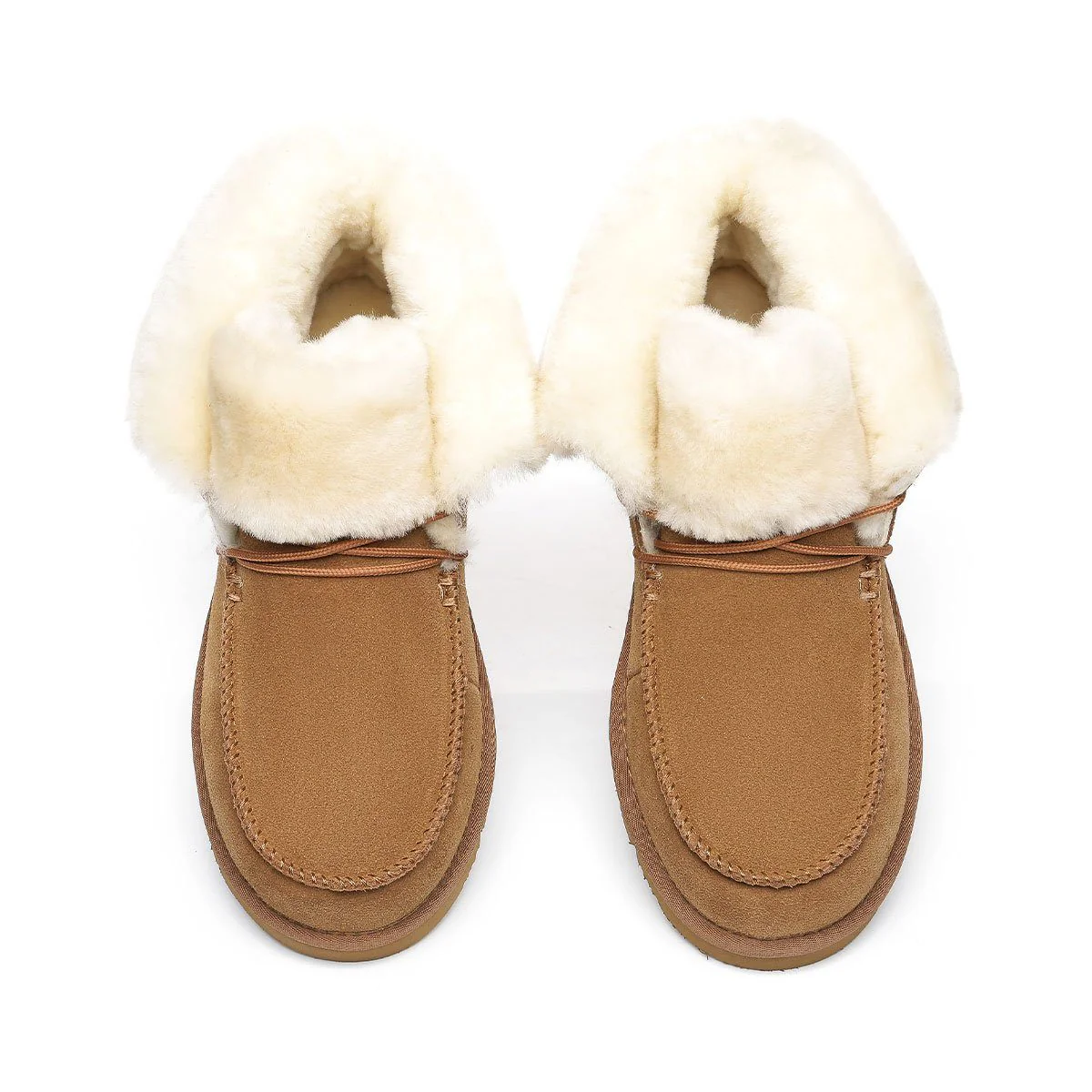 Alana Wool Collar Ankle Sheepskin UGG Boots - Image 11