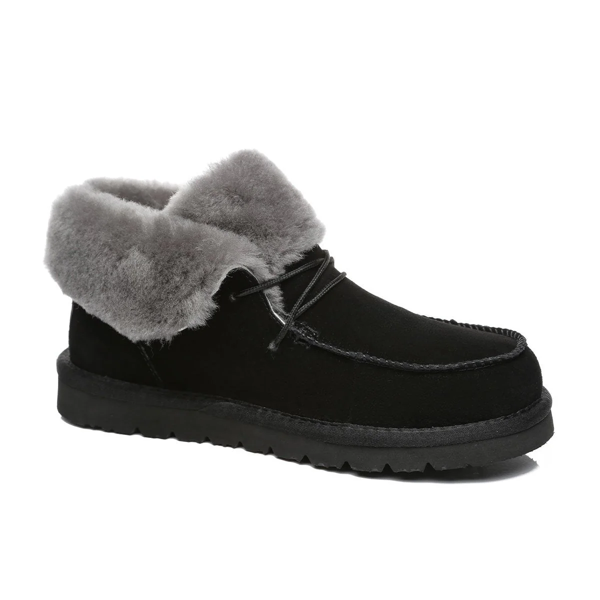 Alana Wool Collar Ankle Sheepskin UGG Boots - Image 13