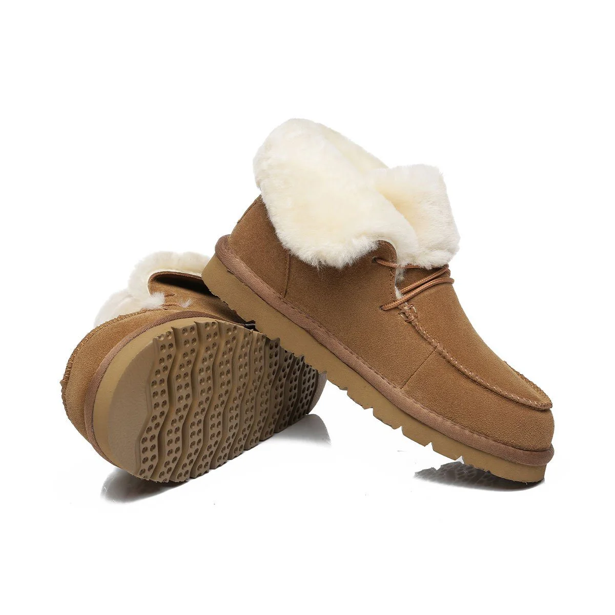 Alana Wool Collar Ankle Sheepskin UGG Boots - Image 14