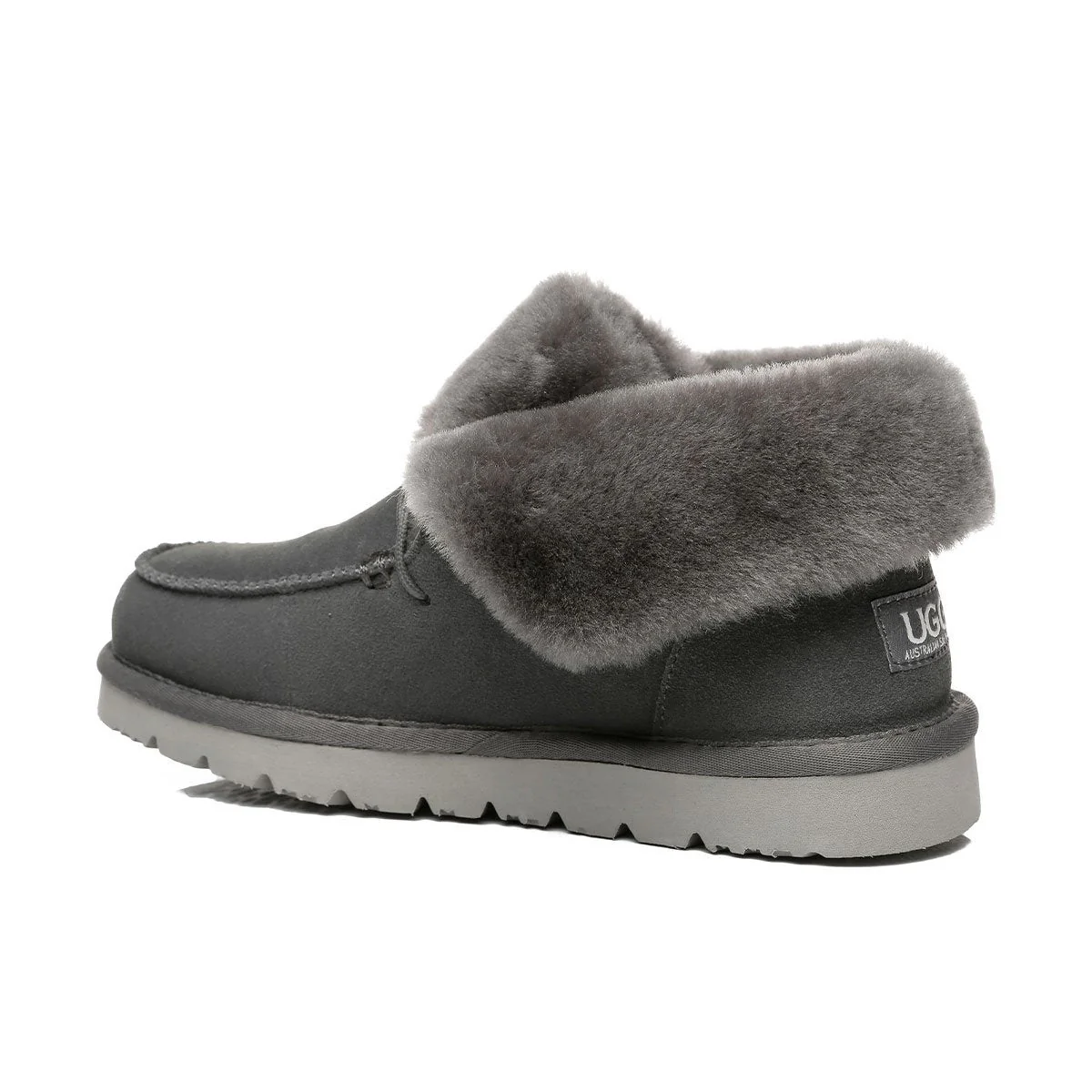 Alana Wool Collar Ankle Sheepskin UGG Boots - Image 3