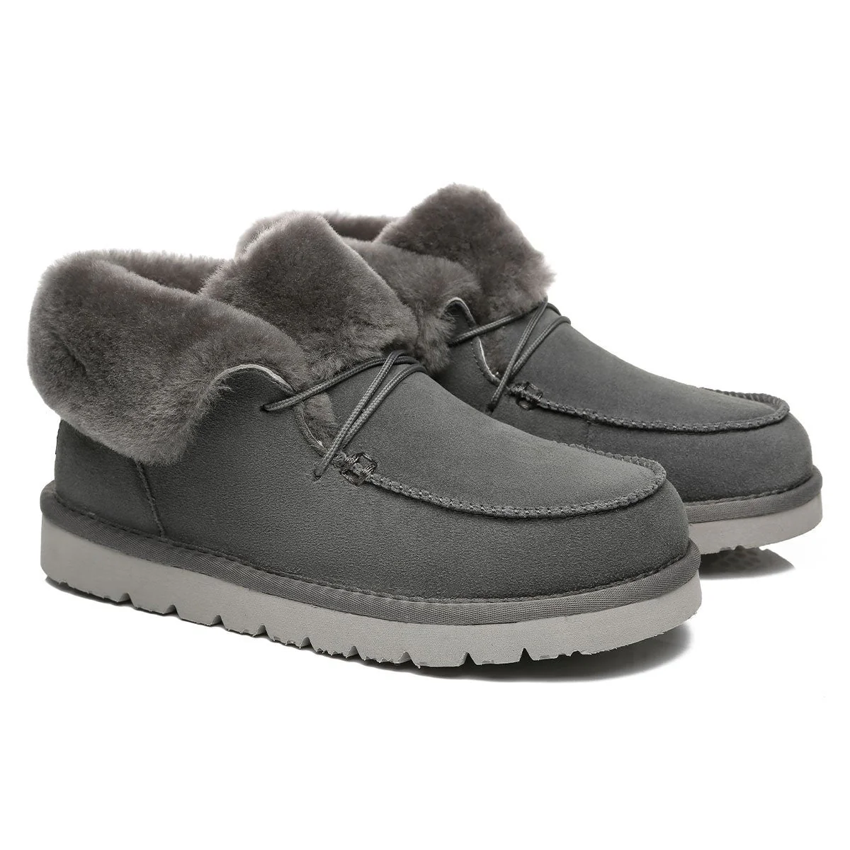 Alana Wool Collar Ankle Sheepskin UGG Boots - Image 4