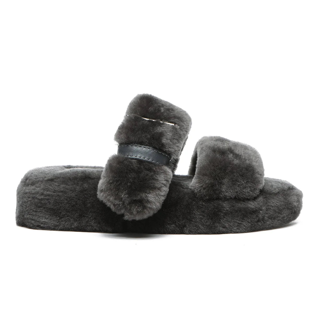 Fluffy UGG Slides Jamie Ultra Comfort Sole - Image 10
