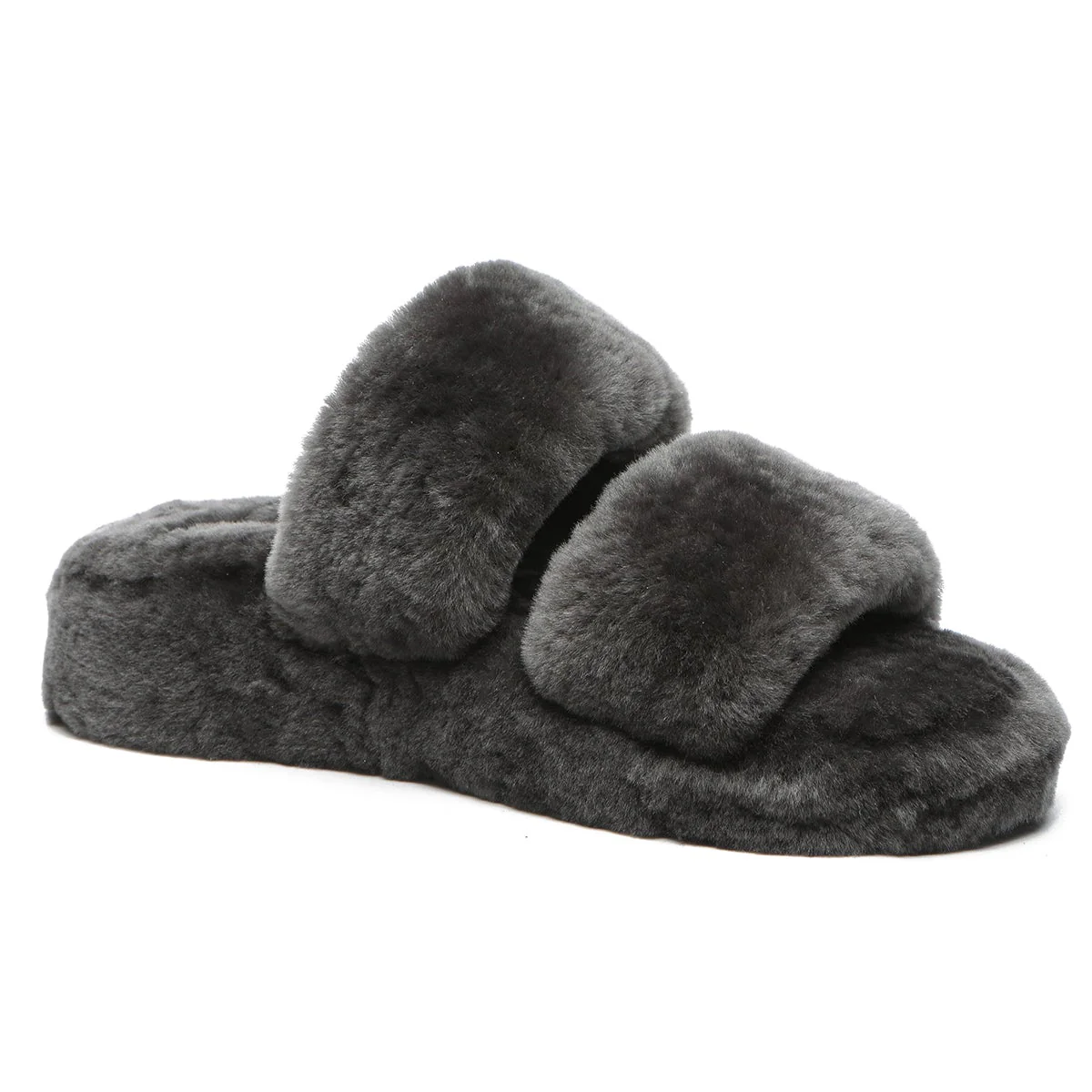 Fluffy UGG Slides Jamie Ultra Comfort Sole - Image 13