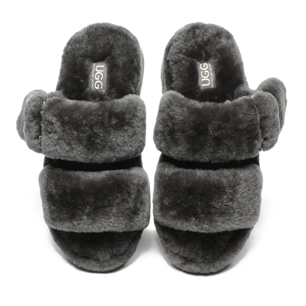 Fluffy UGG Slides Jamie Ultra Comfort Sole - Image 15