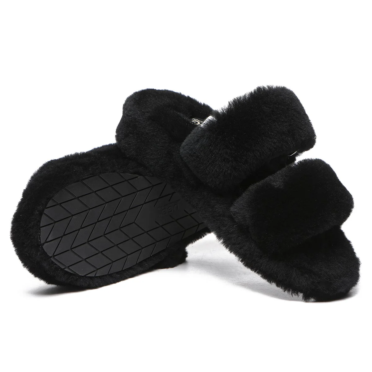 Fluffy UGG Slides Jamie Ultra Comfort Sole - Image 4