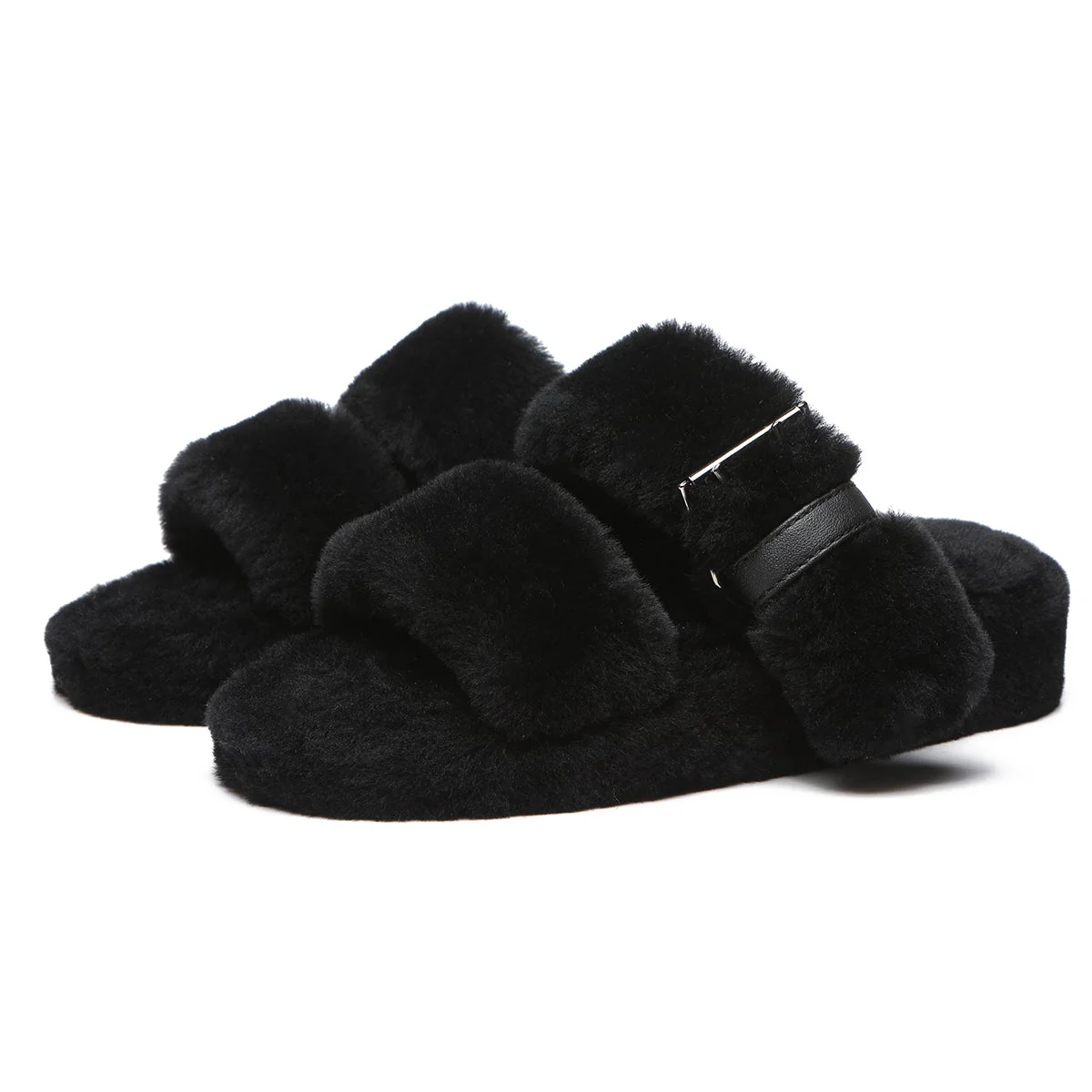 Fluffy UGG Slides Jamie Ultra Comfort Sole - Image 5