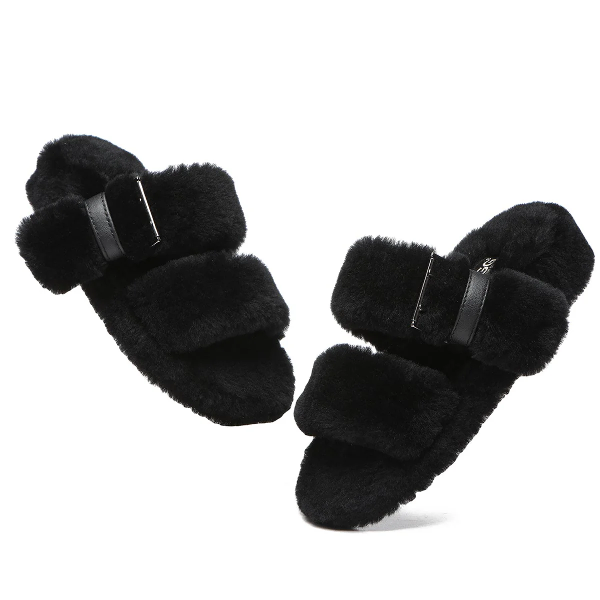 Fluffy UGG Slides Jamie Ultra Comfort Sole - Image 8