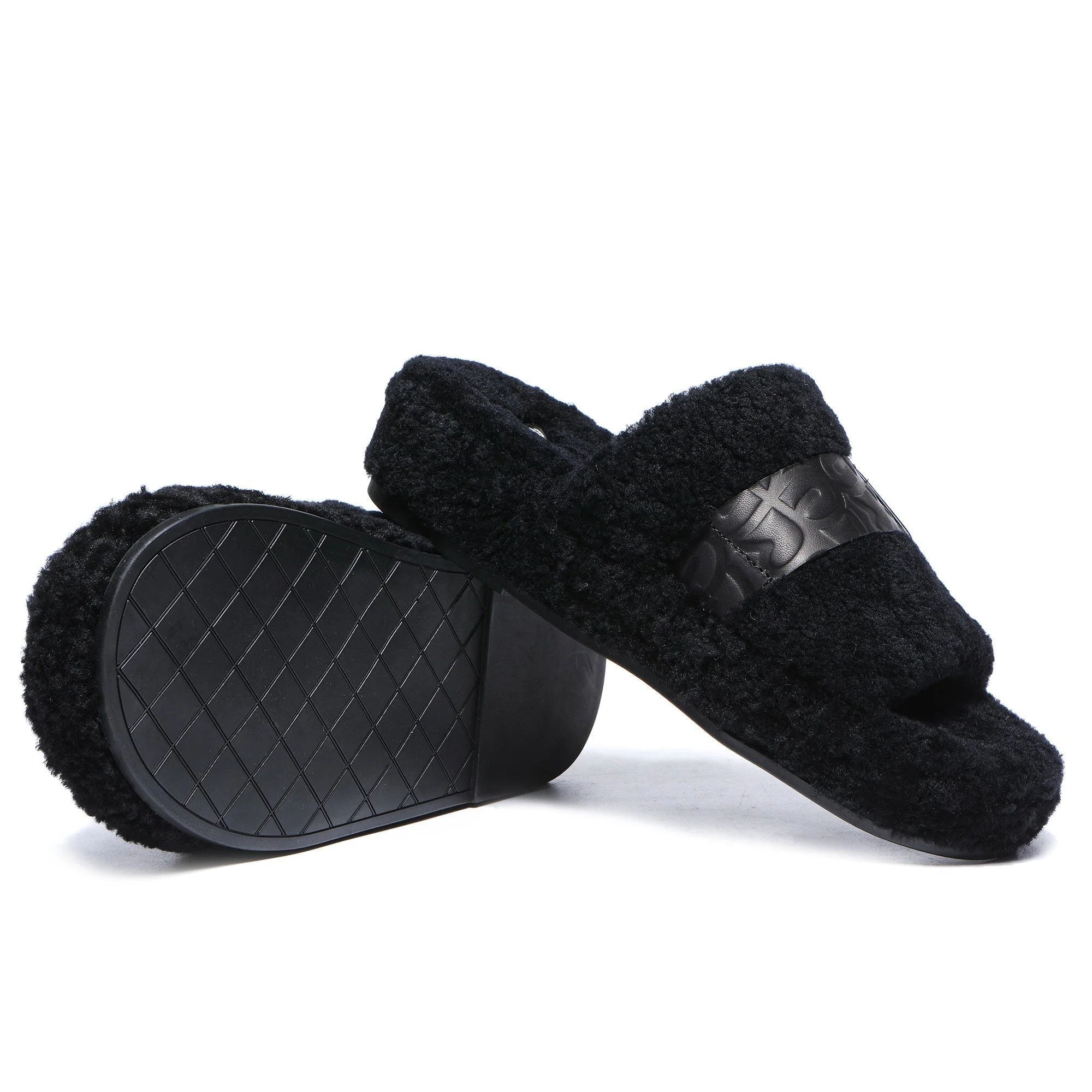 Georgie Sheepskin Wool UGG Slides - Image 13