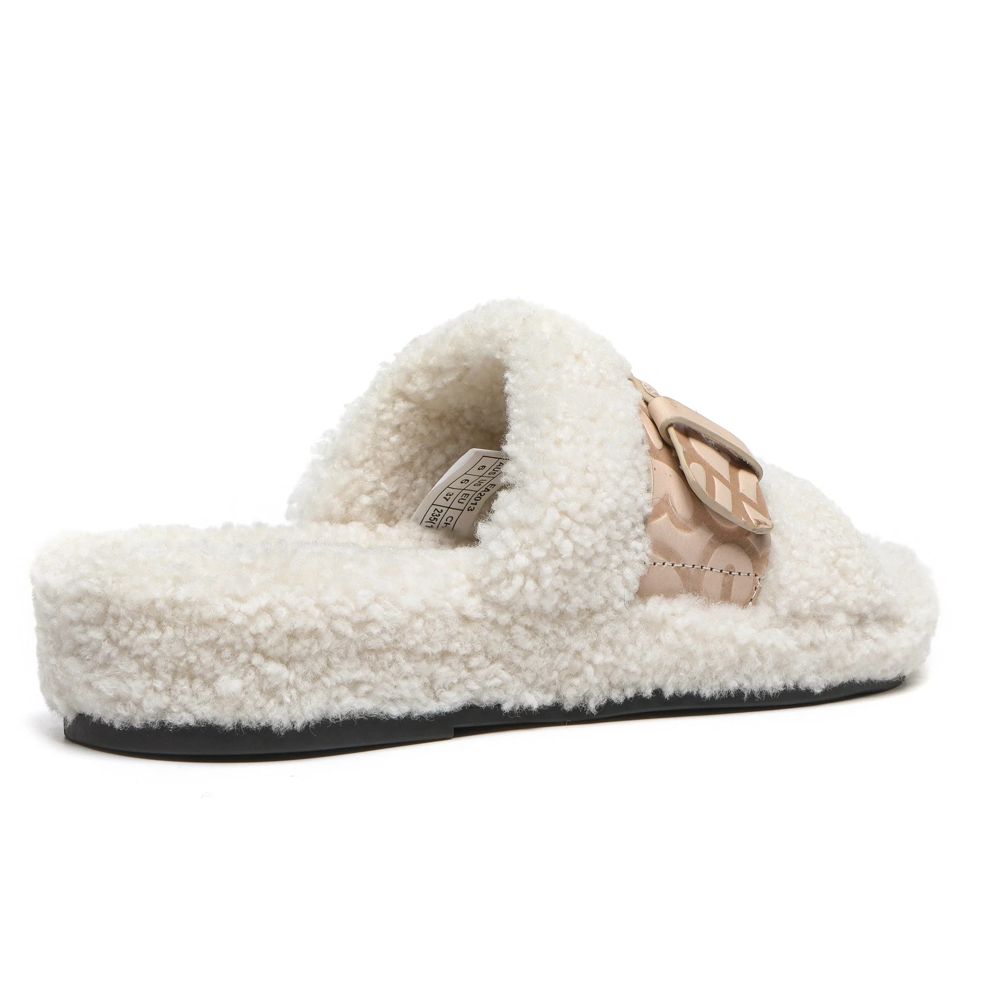Georgie Sheepskin Wool UGG Slides - Image 3