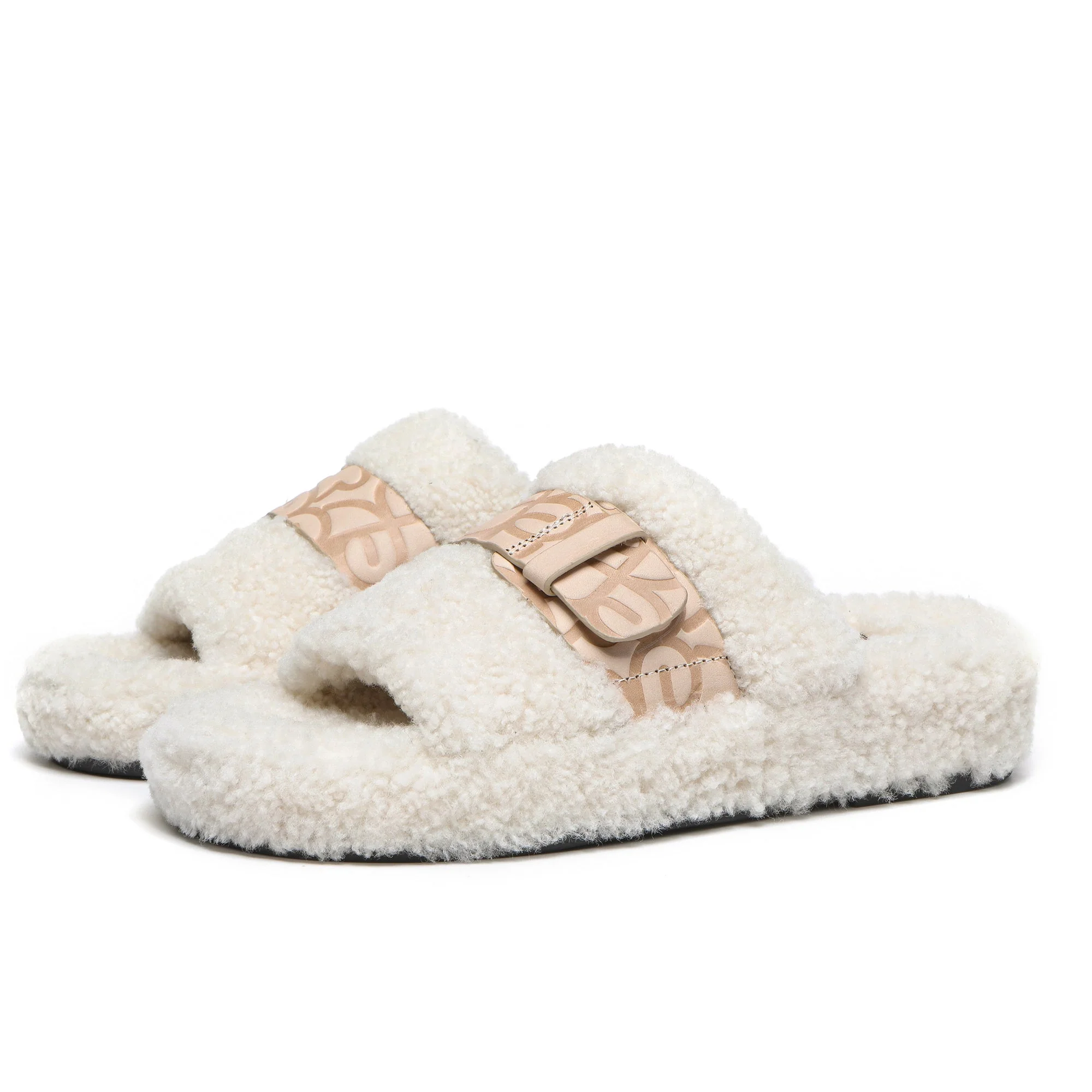 Georgie Sheepskin Wool UGG Slides - Image 4