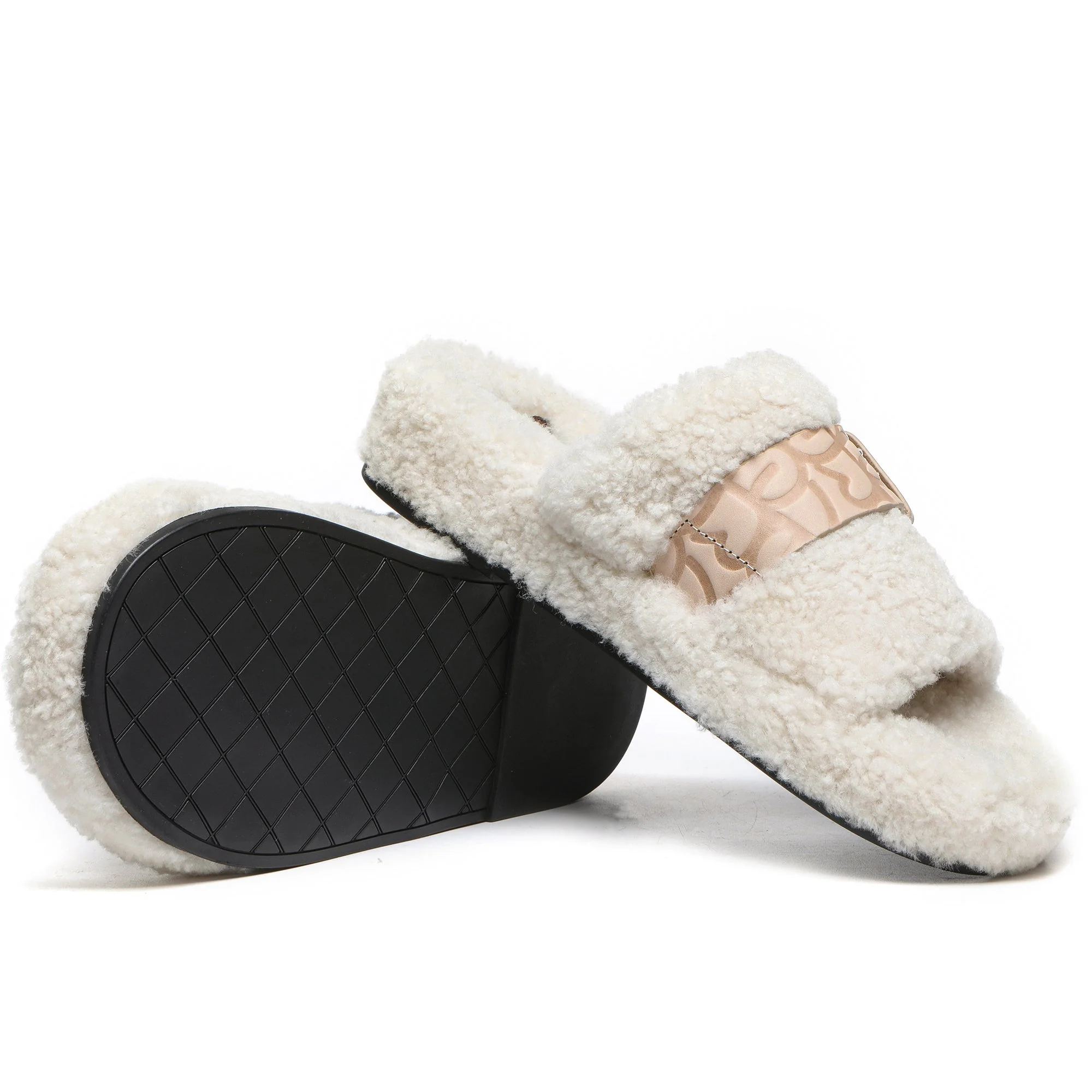 Georgie Sheepskin Wool UGG Slides - Image 6