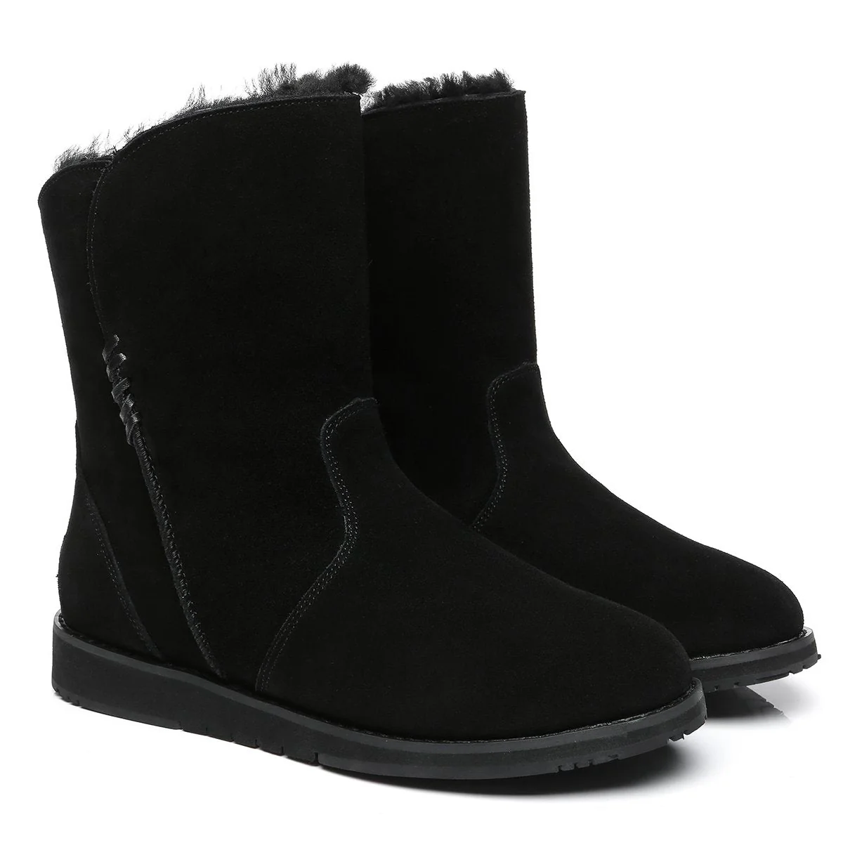 Karina Women Inner Zipper Short UGG Boots - Image 10