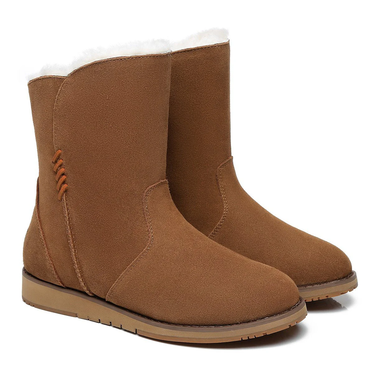 Karina Women Inner Zipper Short UGG Boots - Image 4