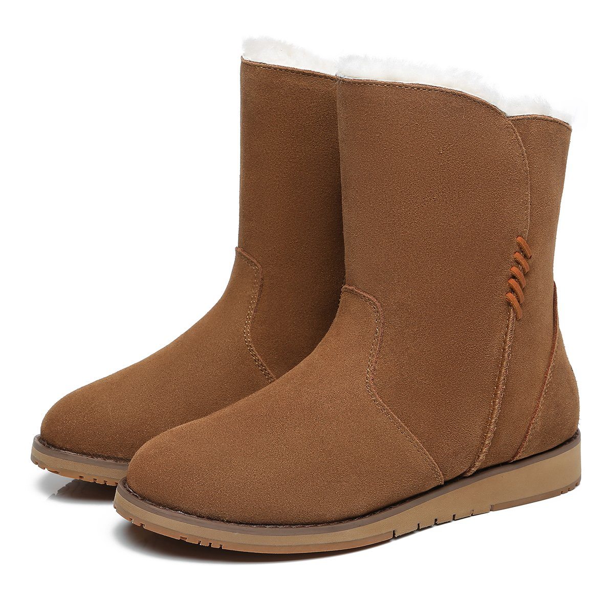Karina Women Inner Zipper Short UGG Boots - Image 6