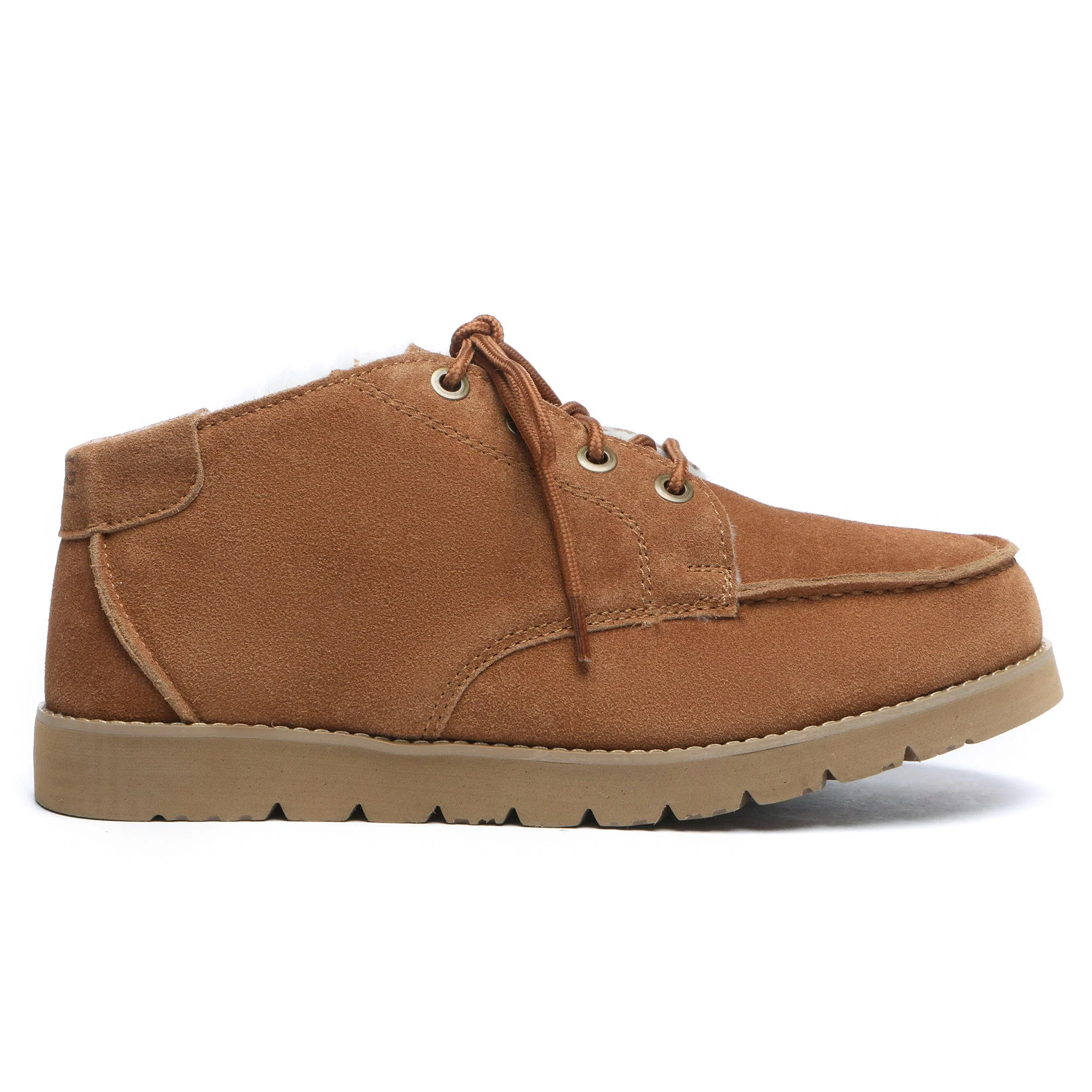 Lace Up Sheepskin Men Ankle UGG Boots