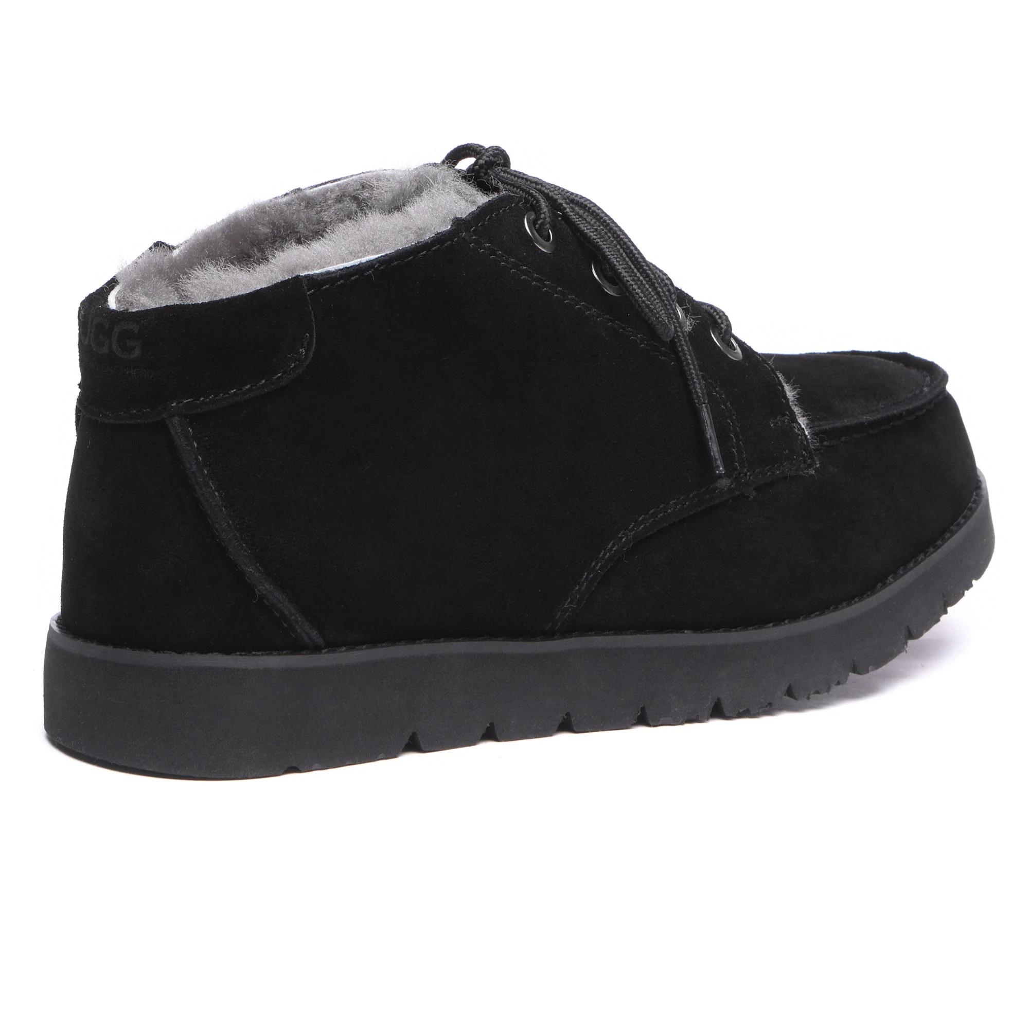 Lace Up Sheepskin Men Ankle UGG Boots - Image 7