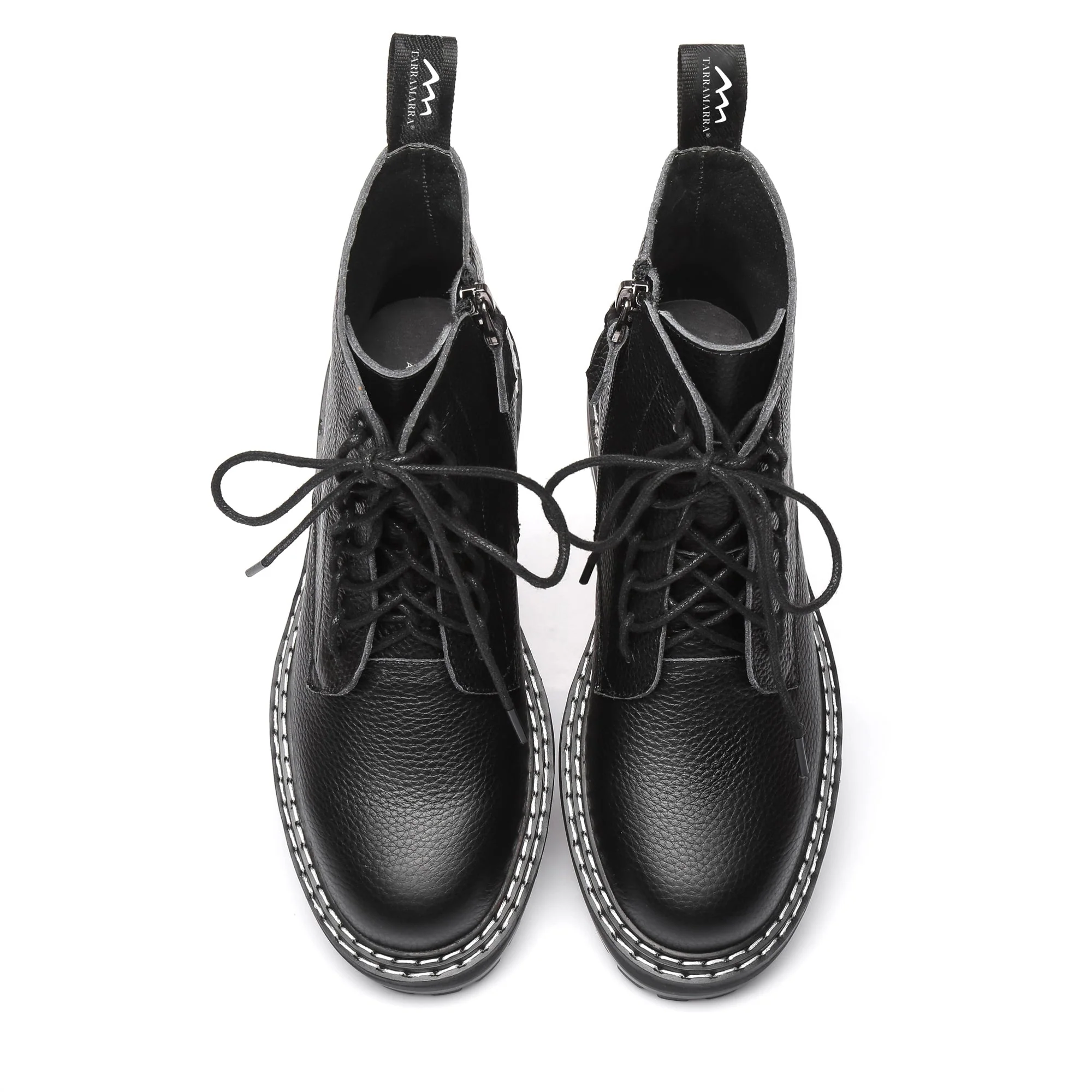 Logan Black Leather Boots - Image 6