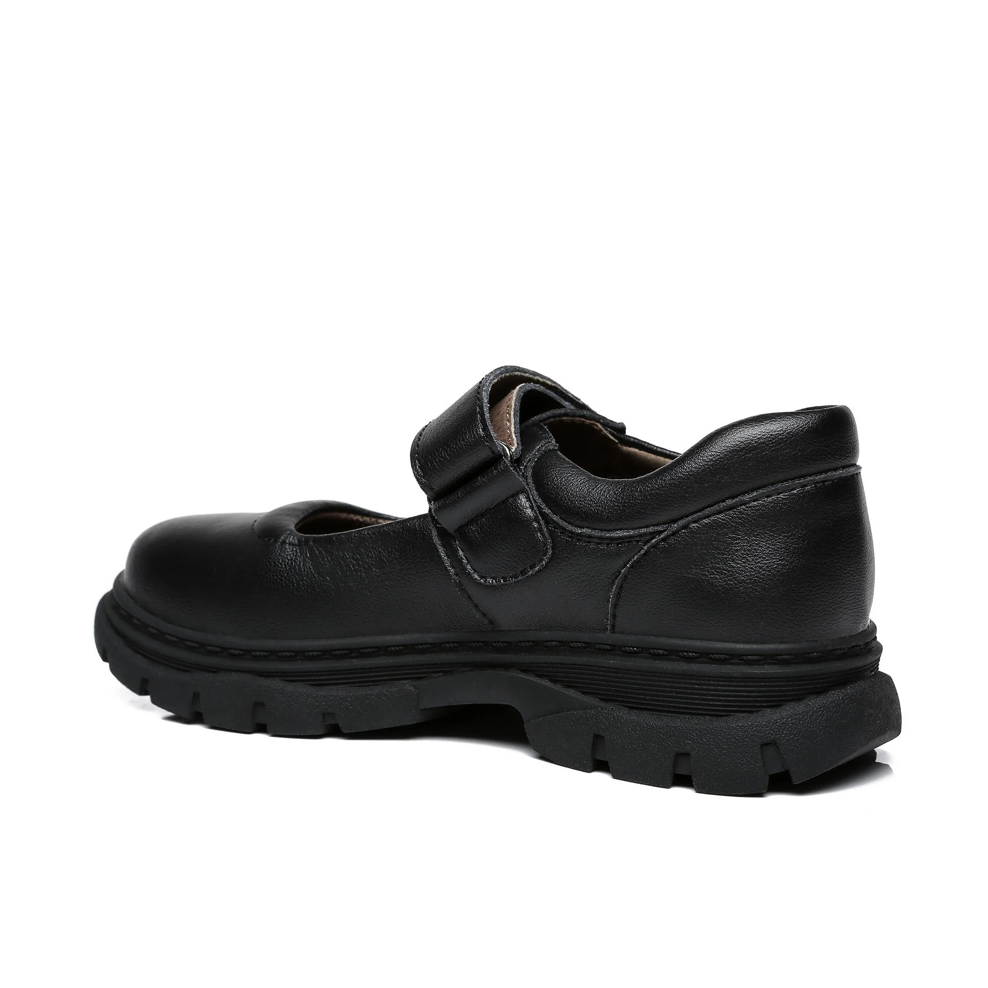 Mary Jane Velcro Strap Leather School UGG Shoes - Image 3