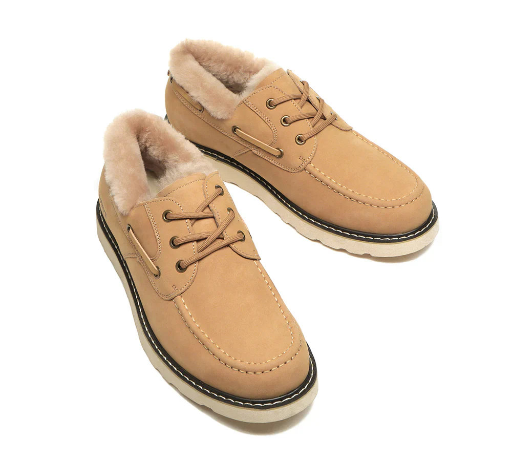 Maxim Sheepskin Men Trekker Shoes - Image 2