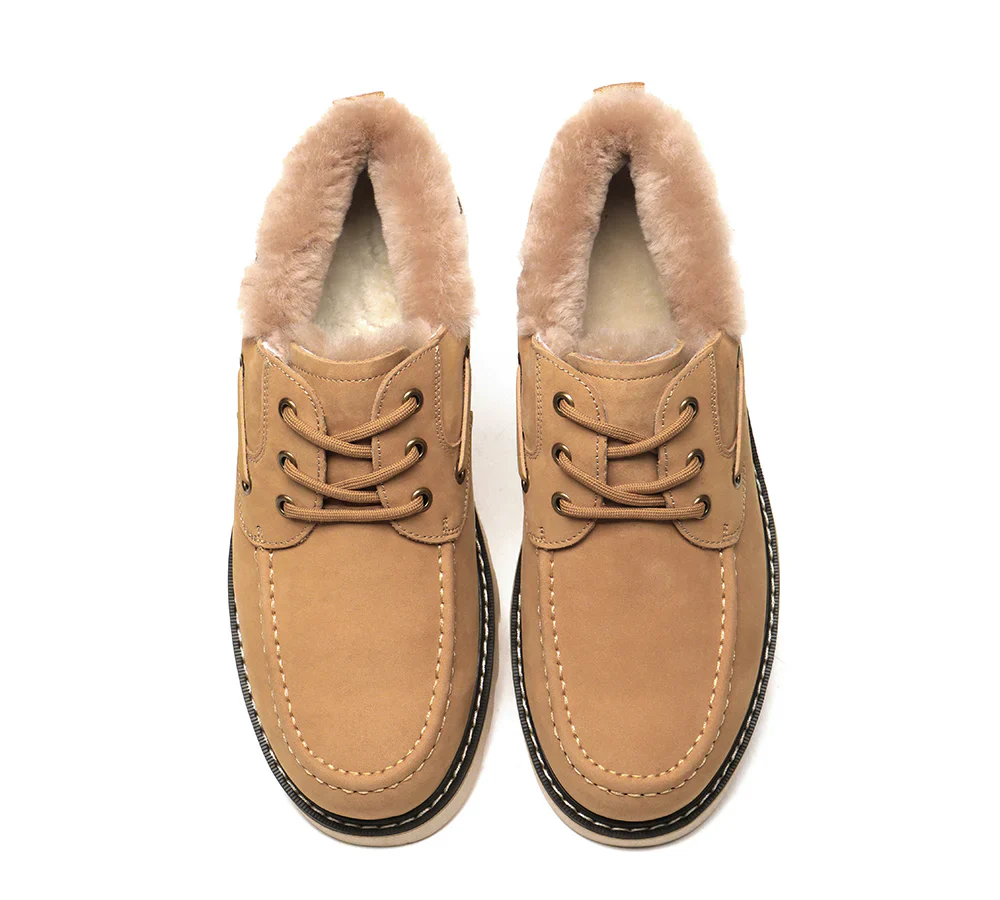 Maxim Sheepskin Men Trekker Shoes - Image 4