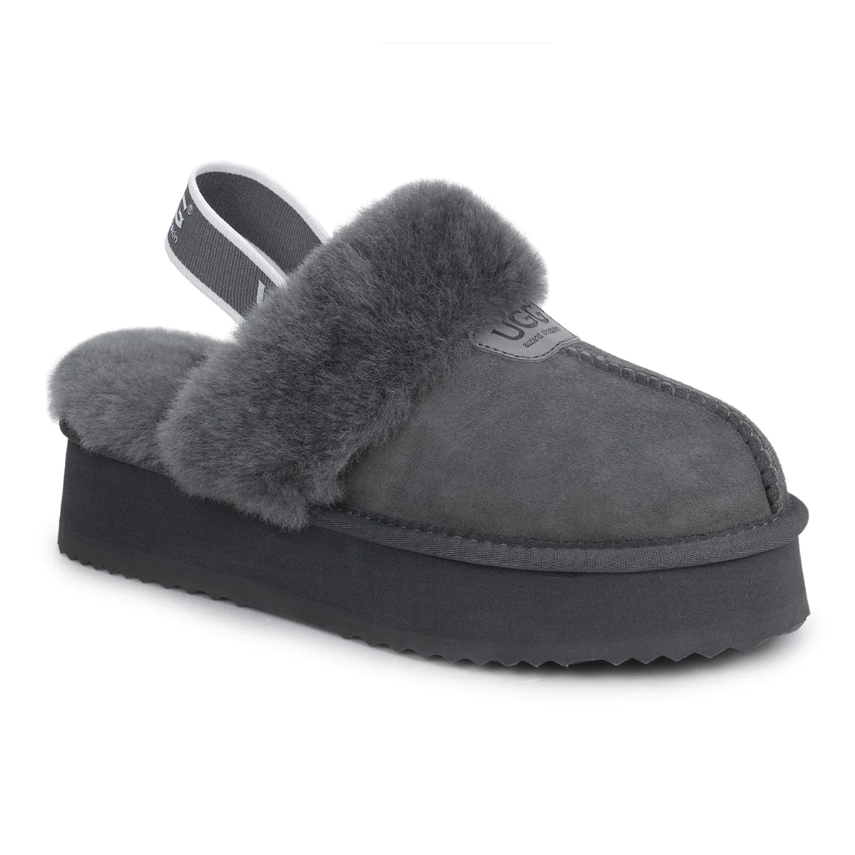 Platform Strap UGG Slippers - Image 16