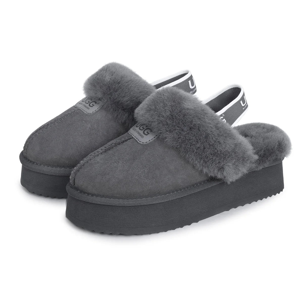 Platform Strap UGG Slippers - Image 17