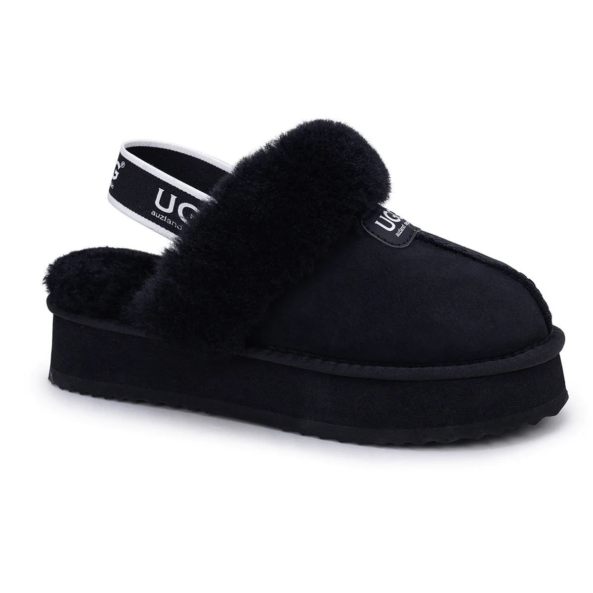 Platform Strap UGG Slippers - Image 9