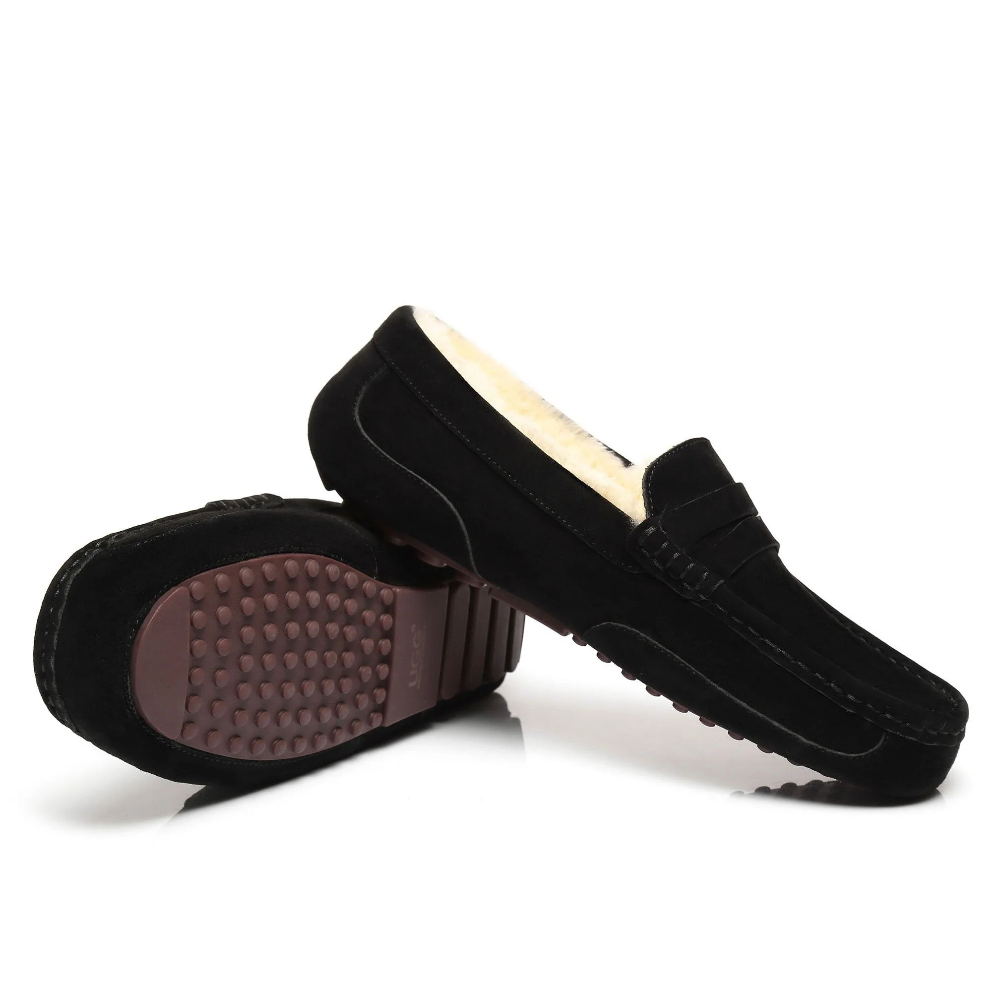 Premium Sheepskin Men UGG Moccasin - Image 12