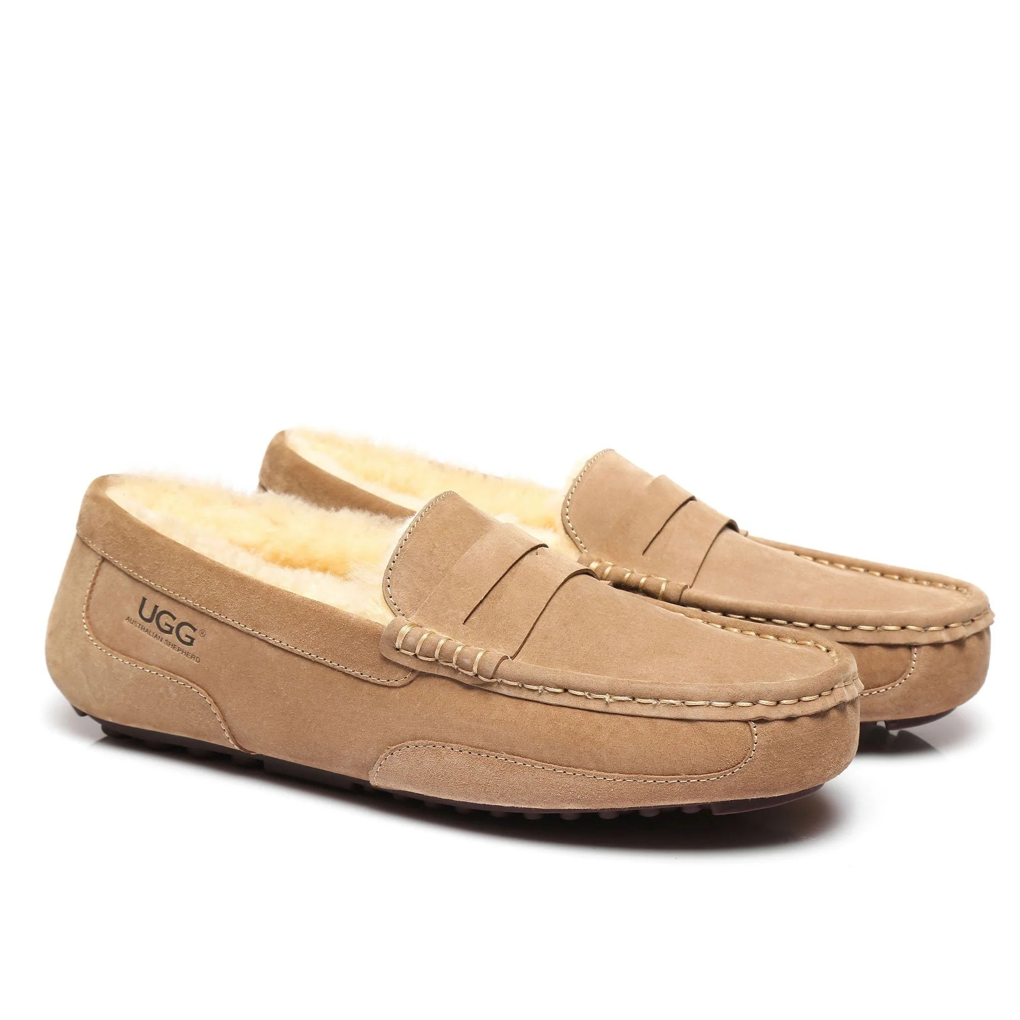 Premium Sheepskin Men UGG Moccasin - Image 3