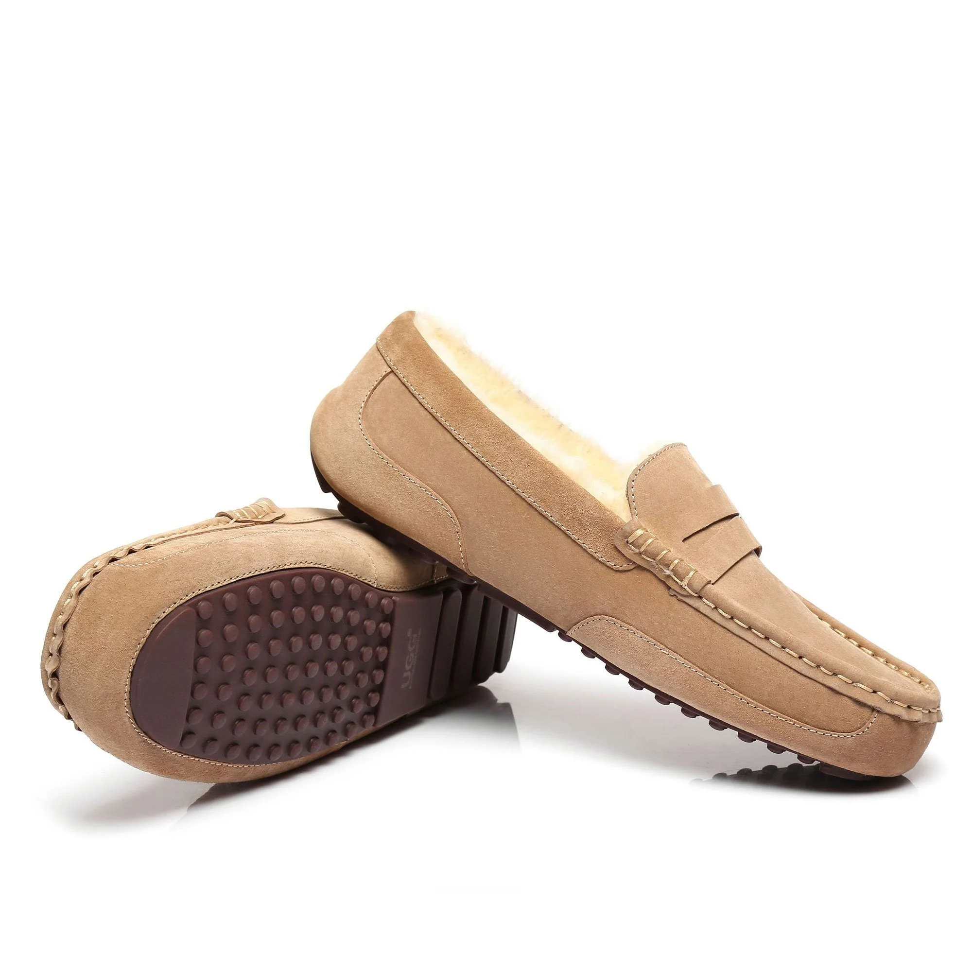 Premium Sheepskin Men UGG Moccasin - Image 7