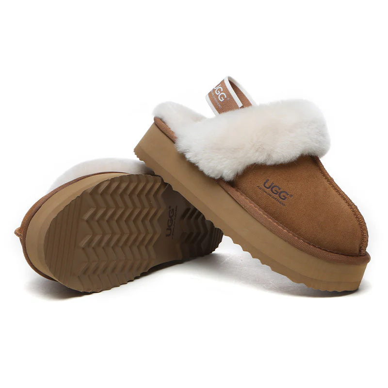Removable Strap Slingback UGG Slippers - Image 10