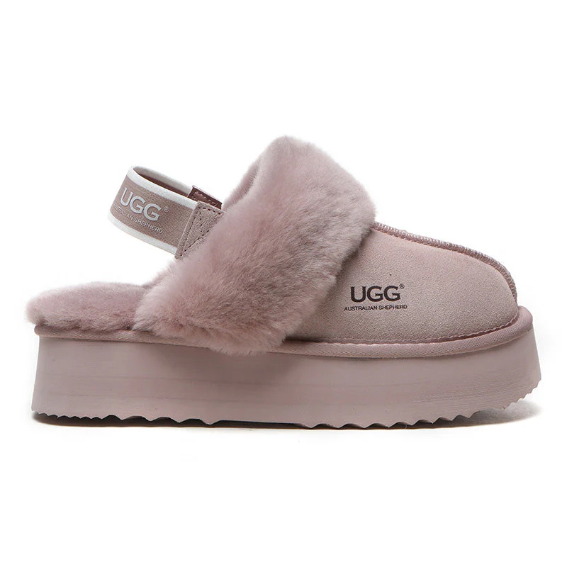 Removable Strap Slingback UGG Slippers - Image 11