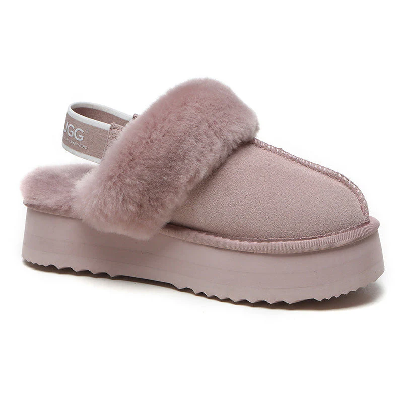 Removable Strap Slingback UGG Slippers - Image 13