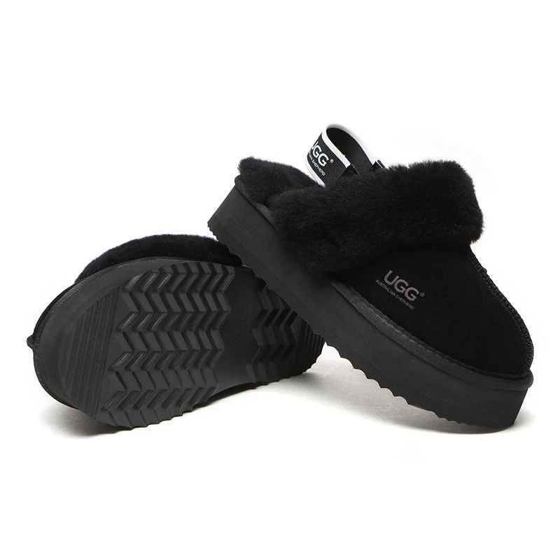 Removable Strap Slingback UGG Slippers - Image 5