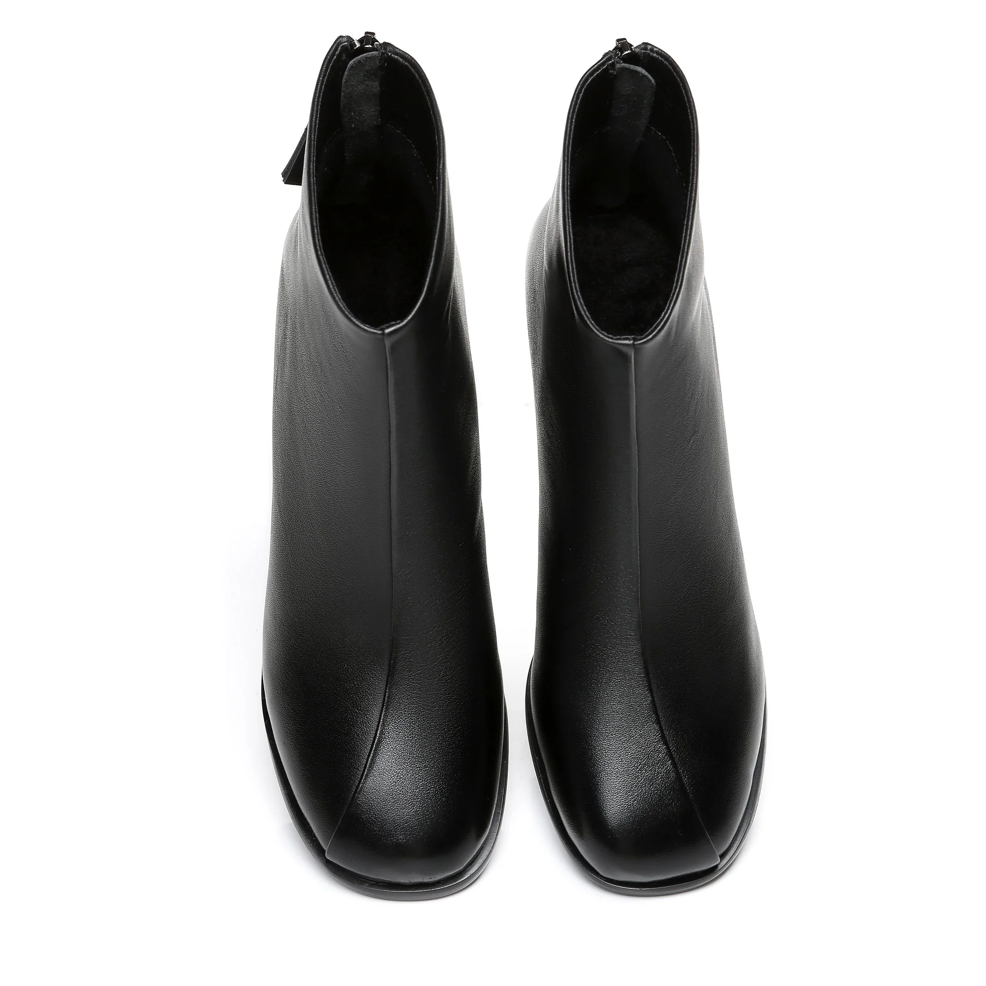 Roma Black Leather Ankle boots - Image 5