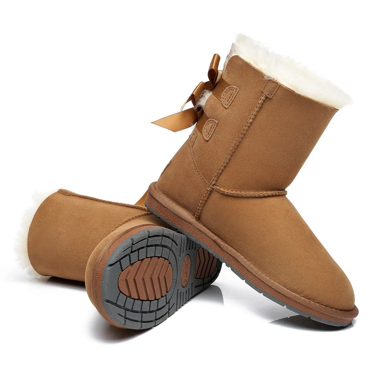 Short Back Bow UGG Boots - Image 10