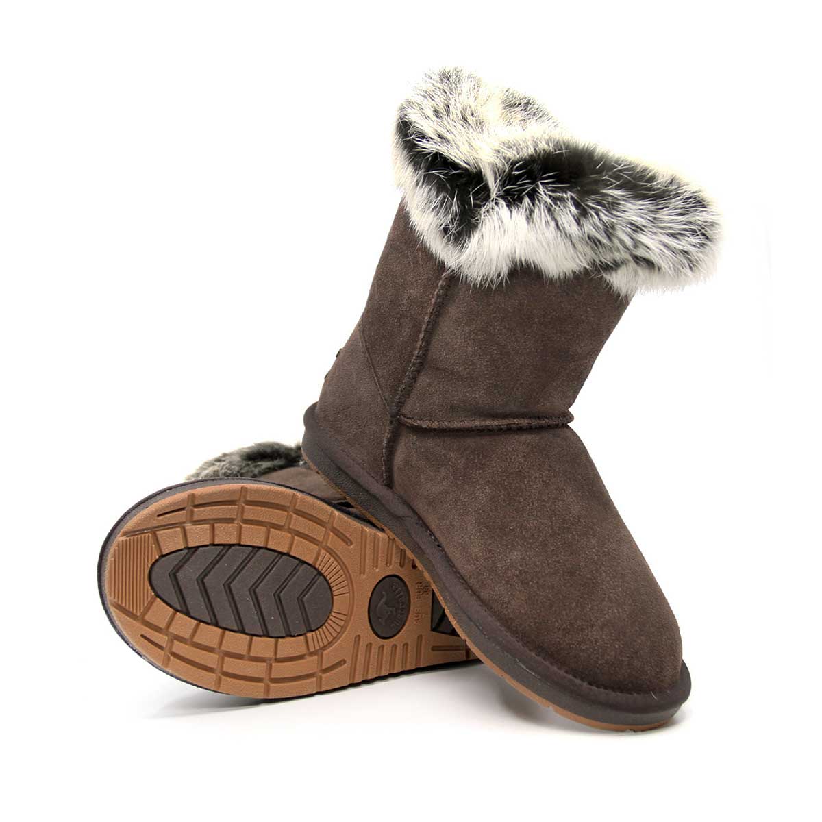 Short Button Fur UGG Boots - Image 13