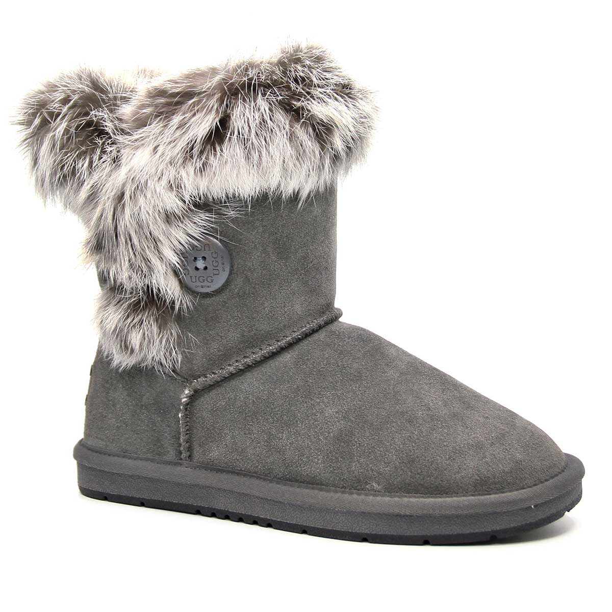 Short Button Fur UGG Boots - Image 22