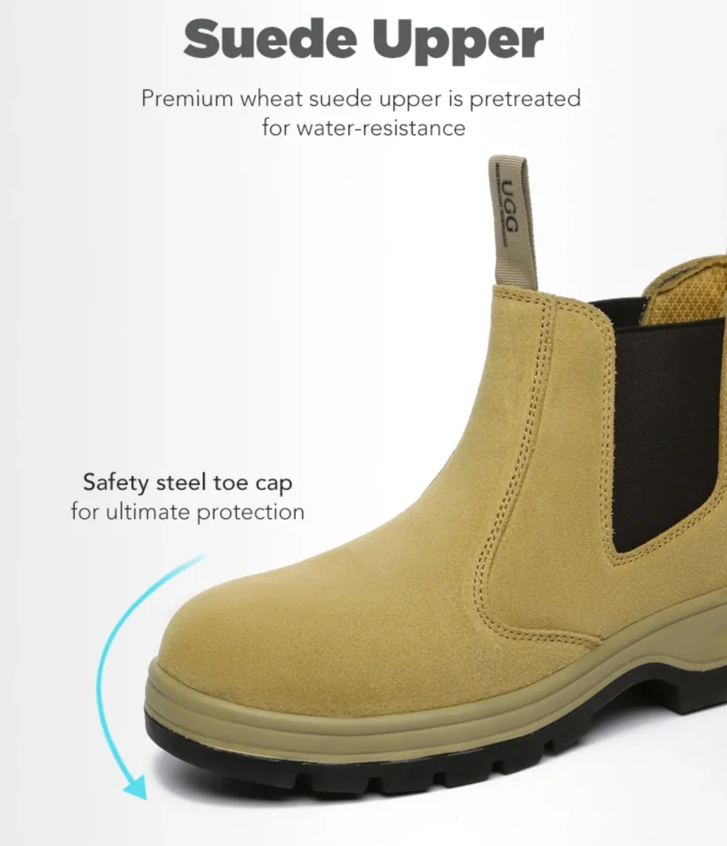 Steel Toe Cap Pull On Safety UGG Boots - Image 9