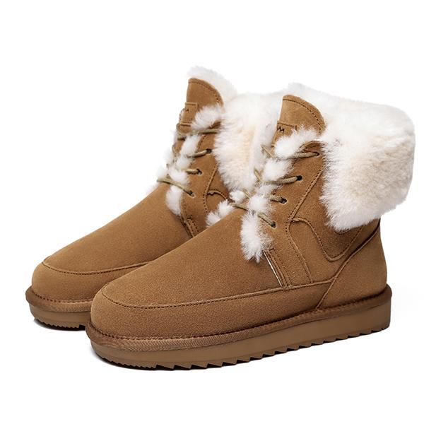 Winter Fashion Lace-Up Boots - Image 5