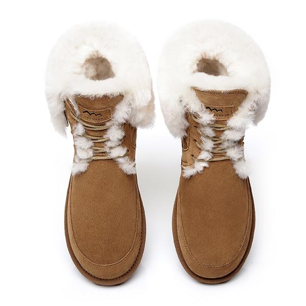 Winter Fashion Lace-Up Boots - Image 8