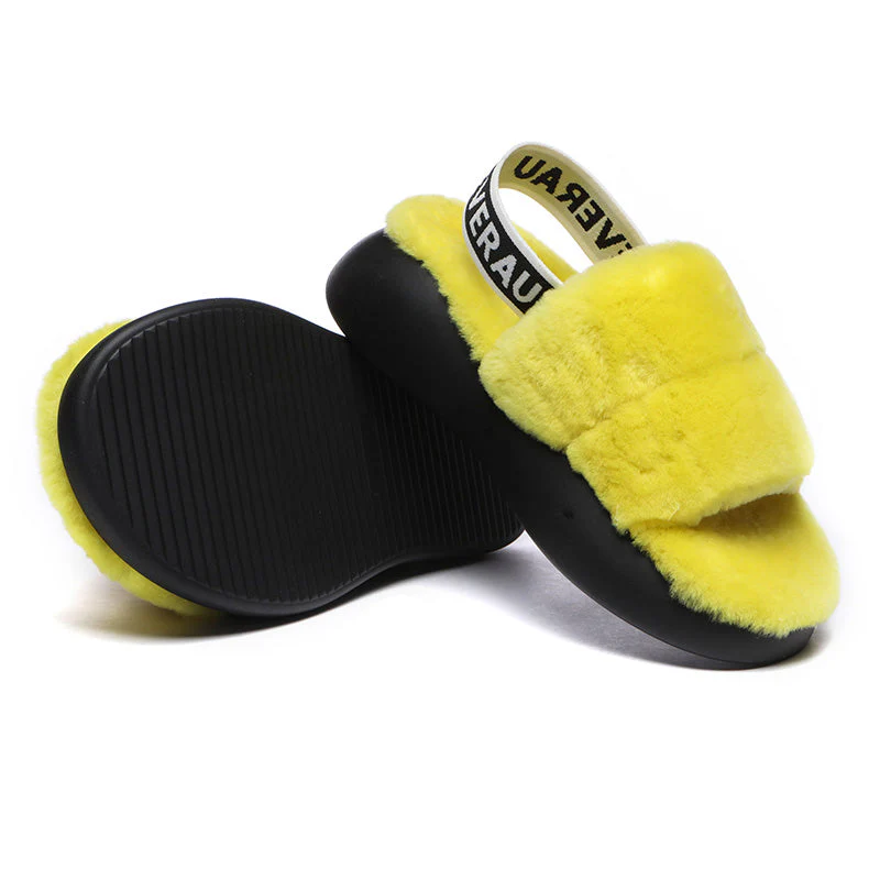 Women Sheepskin Wool Slingback Slippers - Image 19